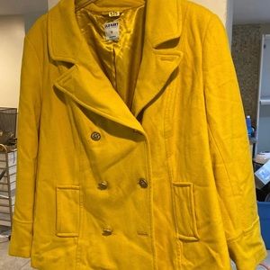 Old Navy Plus Mustard Yellow Peacoat 2XL